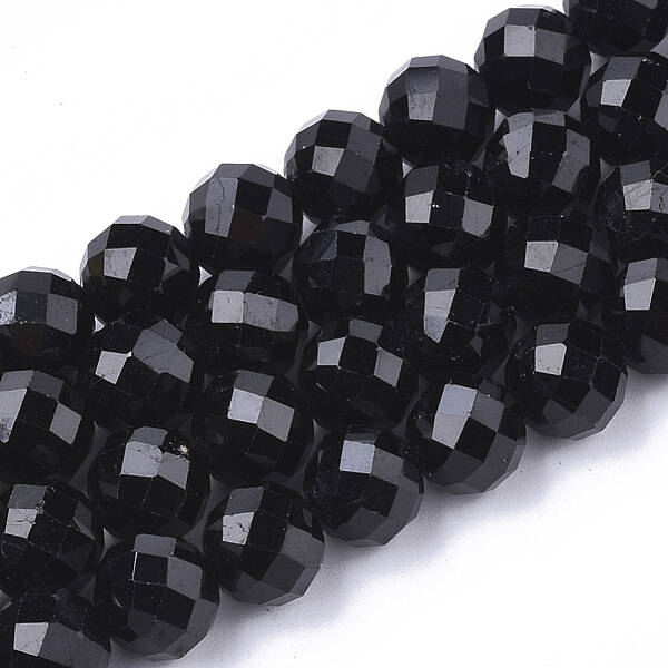 Natural Black Tourmaline Beads Strands