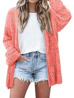 Women's Plain Cardigan, Casual Longsleeves Cardigan for Summer, Fashion Women's Knit Clothing for Daily Wear, Tops, Womens...