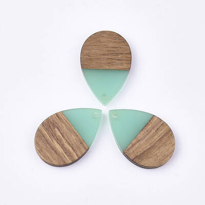 Resin & Walnut Wood Pendants