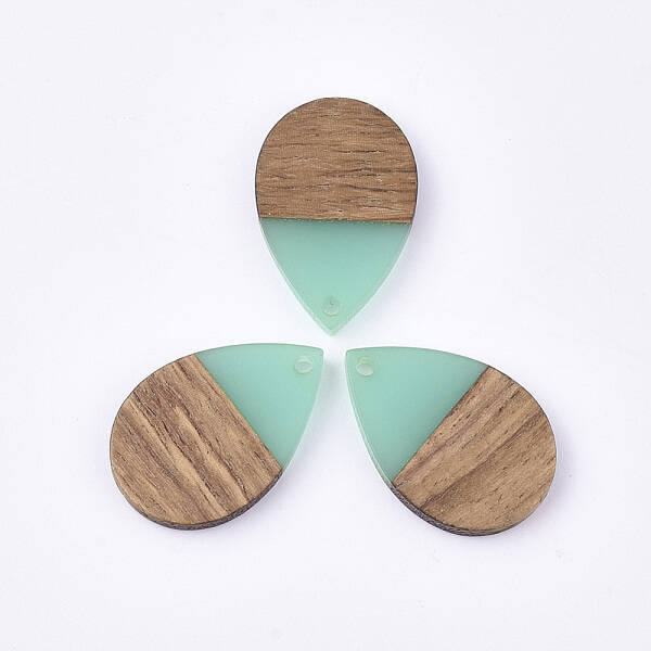 Resin & Walnut Wood Pendants