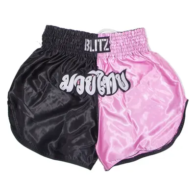 BLITZ Martial Arts Mens Sports Shorts Pink Colourblock L W30