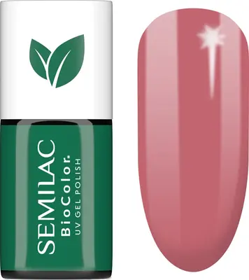 Semilac UV Hybrid BioColor Gel Nail Polish with UV/LED Lamp Color 717 Rose Pink Meadow 7ml