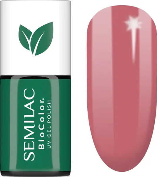 Semilac UV Hybrid BioColor Gel Nail Polish with UV/LED Lamp Color 717 Rose Pink Meadow 7ml