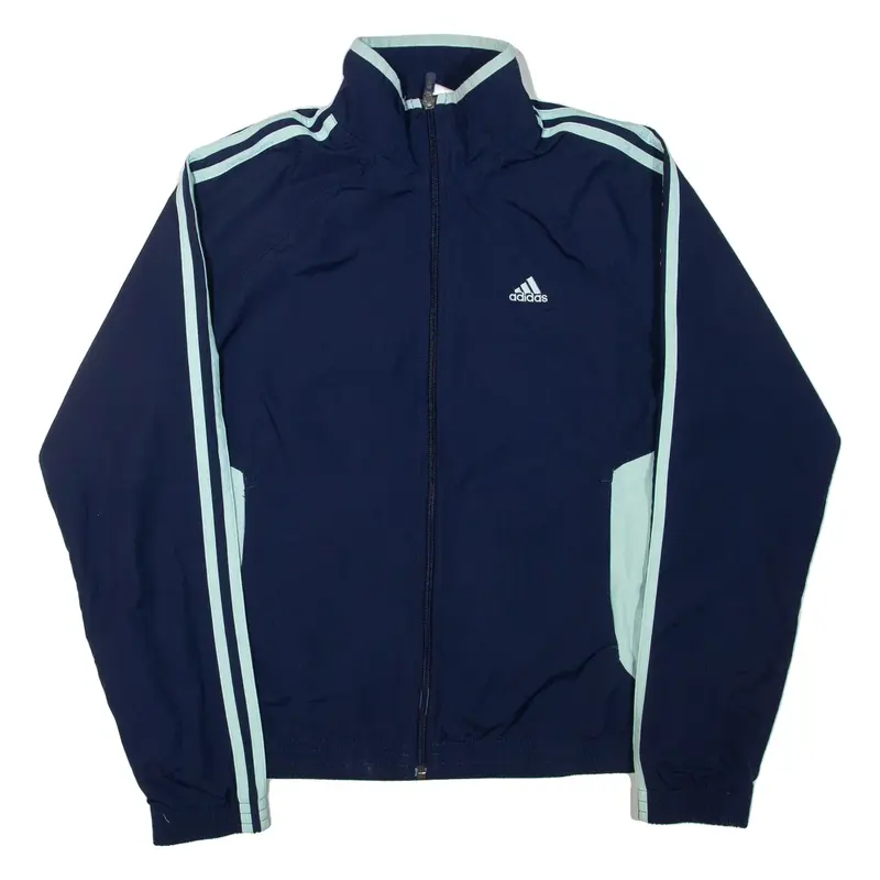 ADIDAS Womens Track Jacket Blue UK 14