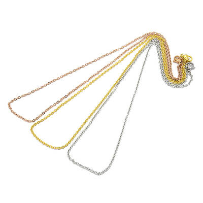 Unisex 304 Stainless Steel Cable Chain Necklaces