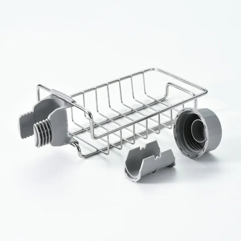 Adjustable Sink Drain Rack Sponge Storage Faucet Holder Soap Drainer Shelf Basket Organizer Kitchen Bathroom Accessories | Co...