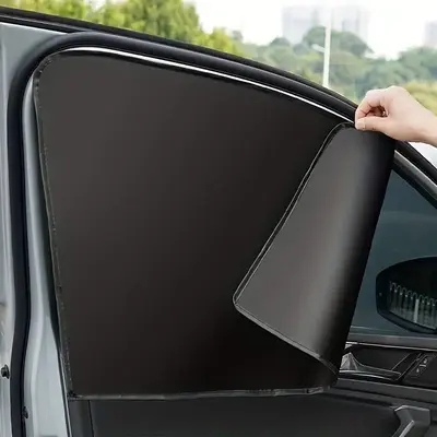 Magnetic Car Window Sunshade, 4 Counts/set Heat-insulating Car Window Sunshade, Privacy Curtains for Side Windows, Car Access...