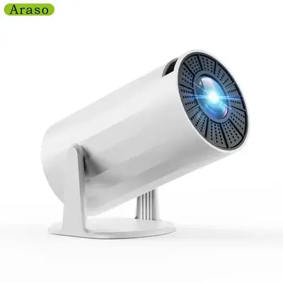 ARASO Portable Mini Projector, 200 ANSI Lumens Full HD 1280*720P Wireless Same Screen Projector, Support USB/HDMI/Compatible ...