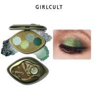 Girlcult 4 Colors Eyeshadow Palette, 1 Count Shimmering Eyeshadow Palette, Eye Shadow Makeup Products for All Styles and Occa...