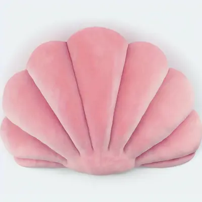 Shell Shaped Pillow, Home Decor Seashell Throw Pillow, Decorative Cushion for Sofa Bed Chair, Back To School Room Decor, Bed...