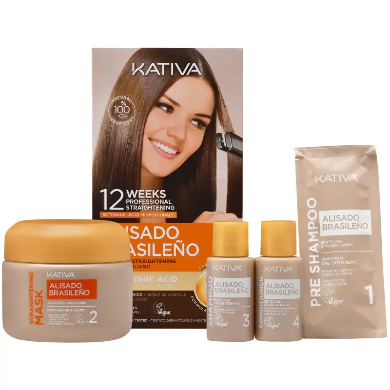 Brazilian Hair Straightening Keratin Set KATIVA