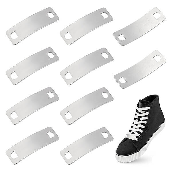 10Pcs 304 Stainless Steel Shoelace Charms