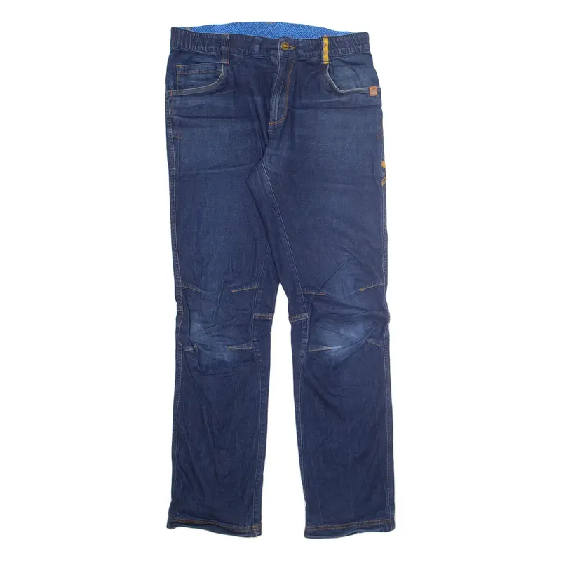 Mens Jeans Blue Regular Tapered W32 L30
