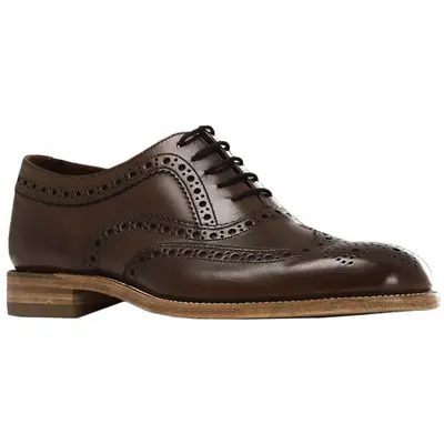 Loake Fearnley Leather Men's Lace Up Shoes - Dark Brown - Size:US 9.5 Men