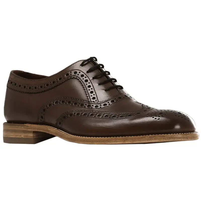 Loake Fearnley Leather Men's Lace Up Shoes - Dark Brown - Size:US 9.5 Men