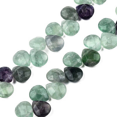 Natural Purple Fluorite Gemstone Beads Strands
