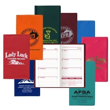 100 Promotional Standard Weekly Pocket Planner Without Map - Vinyl