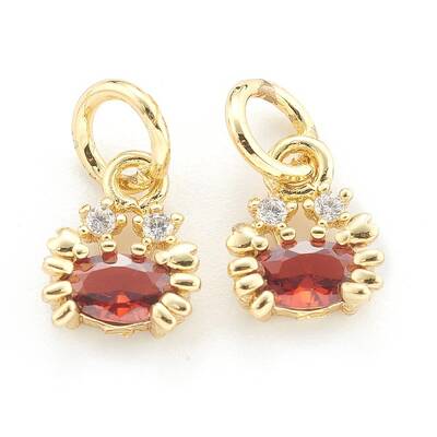 Brass Cubic Zirconia Pendants