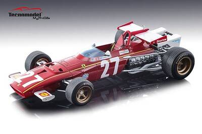 Ferrari 312B Car 27 Jacky Ickx 1970 Grand Prix Belgium Mythos Series Limited Edition to 100 pieces Worldwide 1/18 Model Car b...