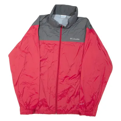 COLUMBIA Lightweight Mens Jacket Red L