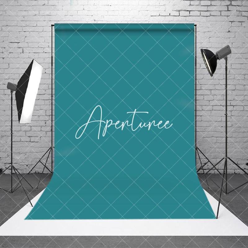 Teal?Blue Solid Color Simple Photography Backdrop - Aperturee