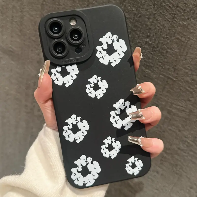 Fashion Pattern Phone Case, Decorative Phone Protector Cover, Phone Accessories Compatible with iPhone 11 12 13 14 15 16 Pro ...