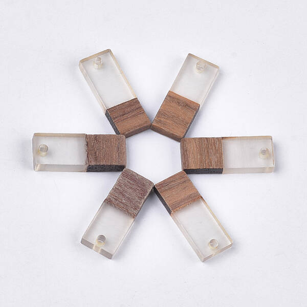 Resin & Walnut Wood Pendants