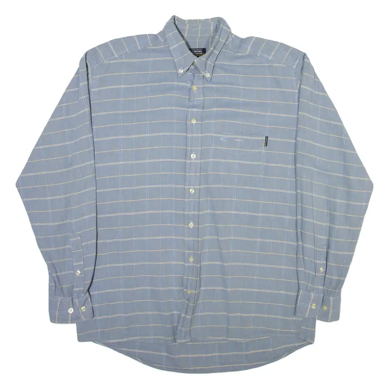 CAMEL ACTIVE Mens Shirt Blue Check Long Sleeve M