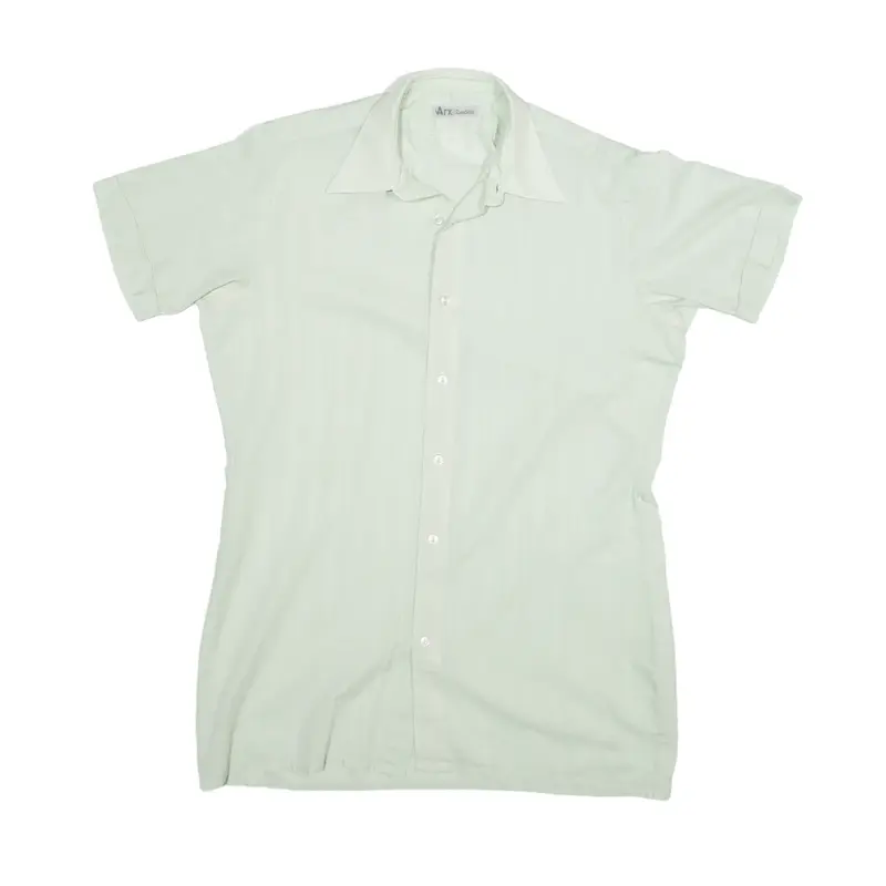 ARX Shirt Green Striped Short Sleeve Mens M