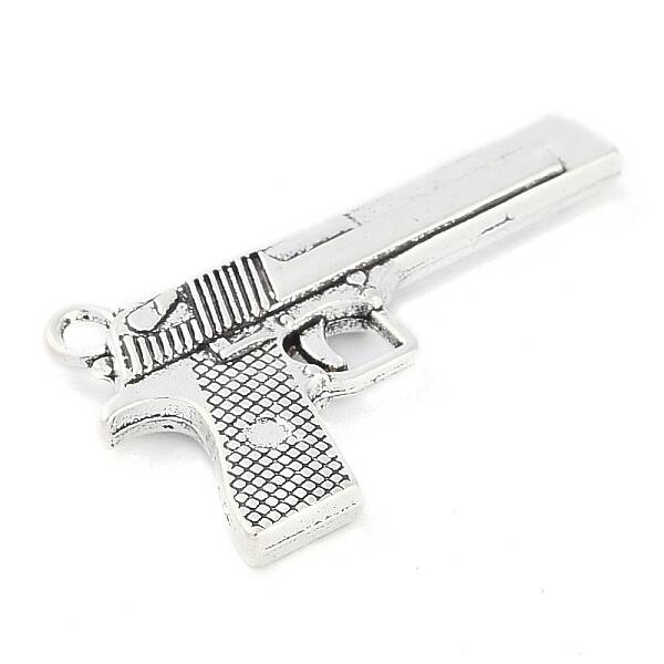 Tibetan Style Alloy Handgun/Pistol Pendants