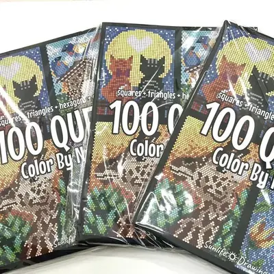 100 Quest Color By Number, 1 Count Challenging Number Puzzles Activity Book by Squares, Triangles, Hexagons and Circles
