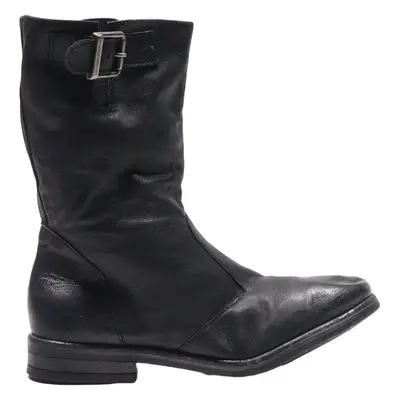 CLARKS High Boots Black Leather Womens UK 6.5