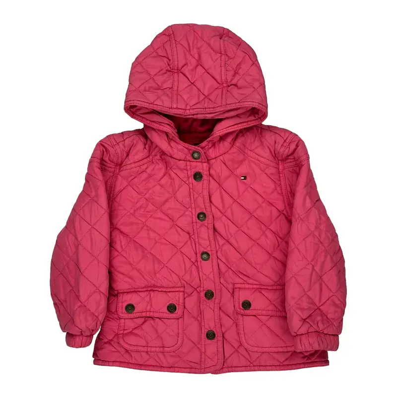 Age 4 Tommy Hilfiger Puffer - XS Pink Polyester