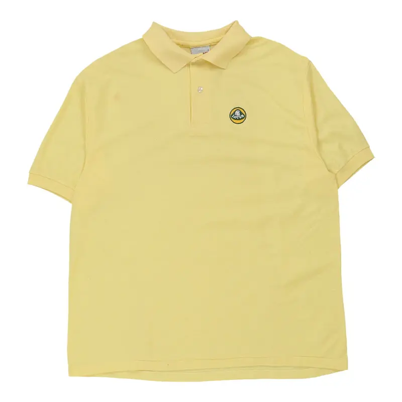 Lotus Screenmates Polo Shirt - XL Yellow Cotton