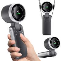 Portable Handheld Turbo Fan, 5 Gear Wind,4000mAh Battery Operated, Up to 10 Working Hours, 3 IN 1 Hand Fan Rechargeable with ...