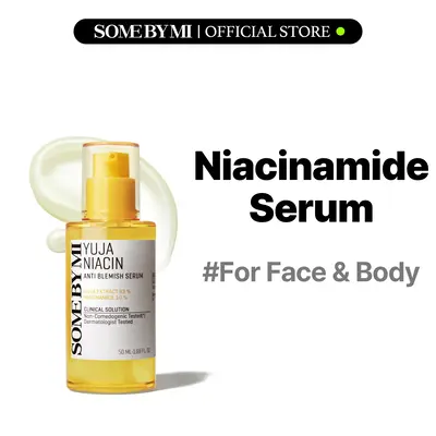 [SOME BY MI] Yuja Niacin Anti-Blemish Serum for Face & Body – Niacinamide, Turmeric, Vitamin C, Face & Elbow Brightening �...