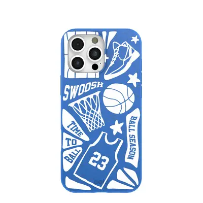 Electric Blue Ball Season iPhone 16 Pro Max Case