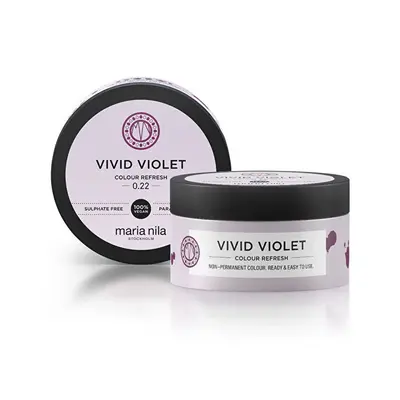 Maria nila Soft nourishing mask without pigments of permanent color Vivid Violet ( Color Refresh Mask) - Volume: 100 ml