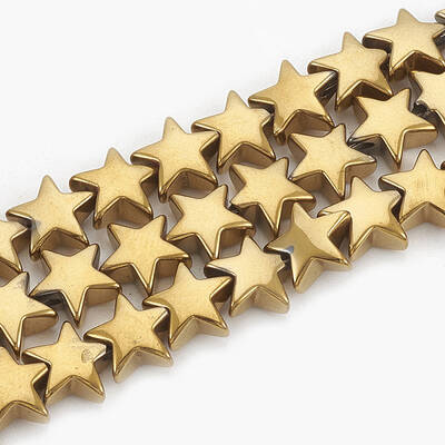 Electroplate Non-magnetic Synthetic Hematite Beads Strands