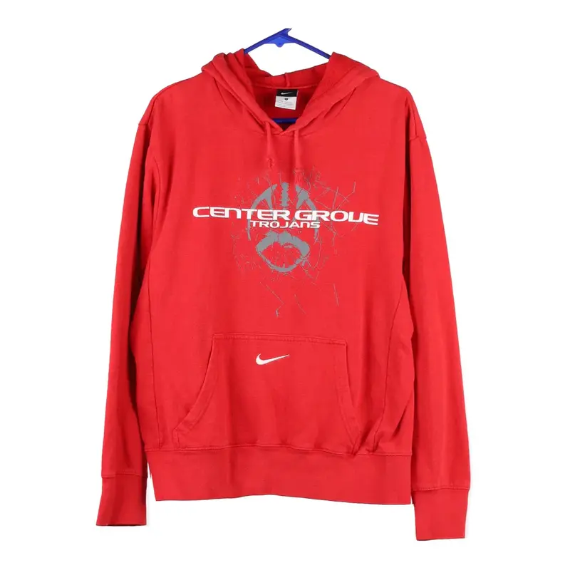 Centre Grole Trojans Nike College Hoodie - Small Red Cotton