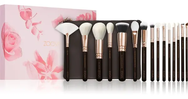 ZOEVA The Artists Set Rose Golden Edition Travel Brush Set with Case