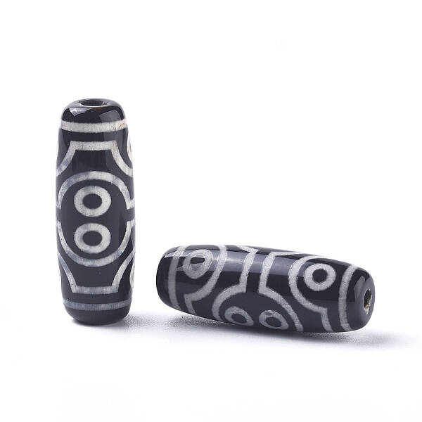 Tibetan Style 8-Eye dZi Beads