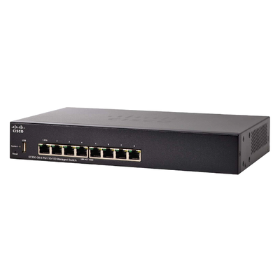 Cisco SF350-08-K9-NA | Small Business 350 Series SF350-08 8 x Ports 10/100Base-T Layer 3 Managed Fast Ethernet Network Switch