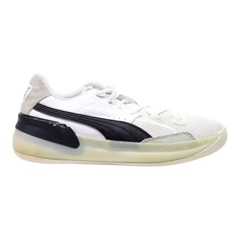 PUMA Clyde Hardwood 2019 Sneaker Trainers White Synthetic Mens UK 9.5