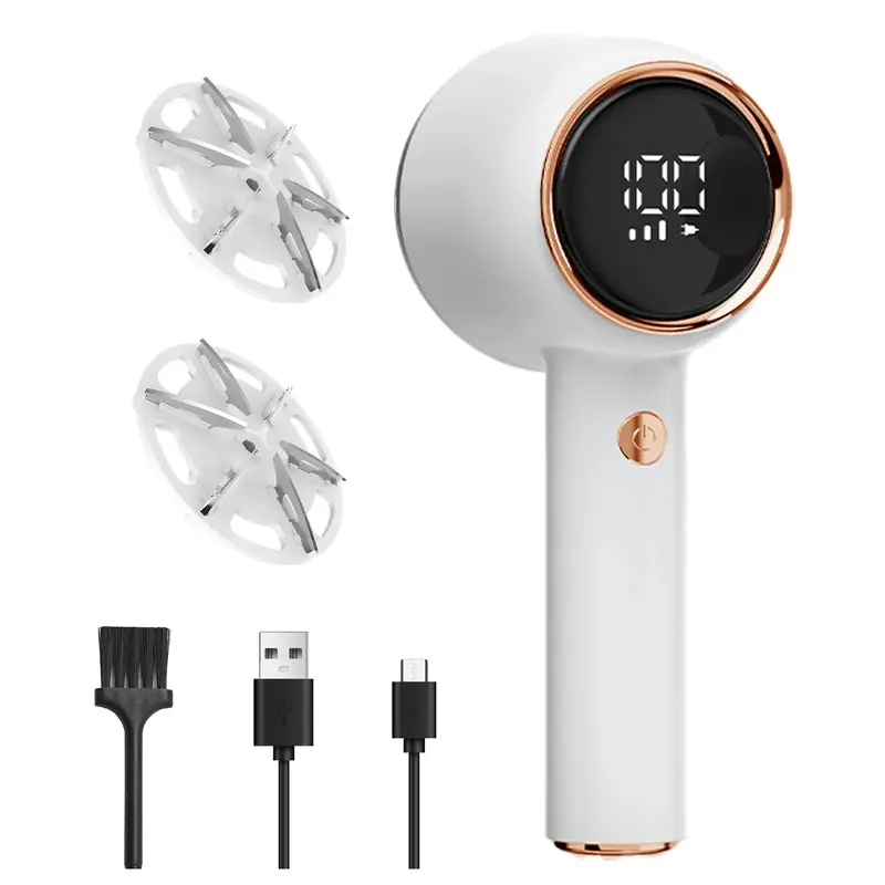 Lint Remover Fabric Shaver Rechargeable, LED Display, 3-Speeds Clothes Defuzzer Fabric Shaver for Clothing, Sweater Shavers t...