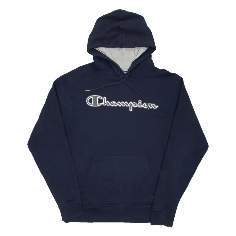 CHAMPION Mens Blue Hoodie M
