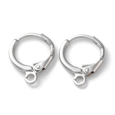 Rack Plating Brass Hoop Earring Settings