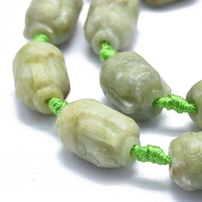 Natural Xiuyan Jade Beads Strands