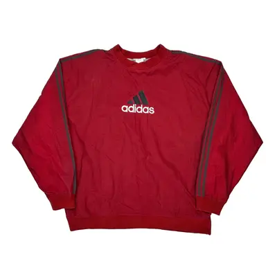 Adidas Spellout Windbreaker - 2XL Red Polyester