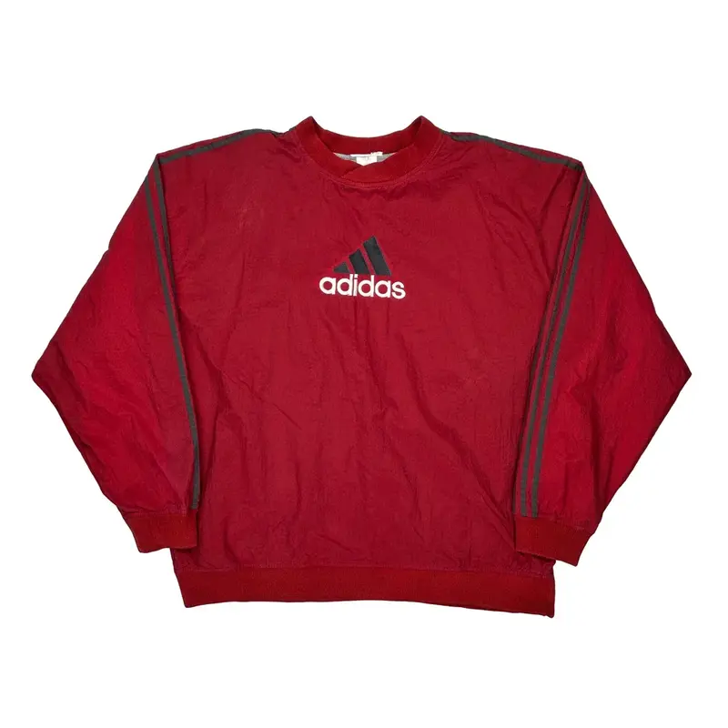 Adidas Spellout Windbreaker - 2XL Red Polyester